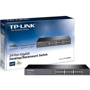 Switch TP-LINK TL-SG1024 24 Puertos Gigabit Ethernet 10/100/1000 Mbps