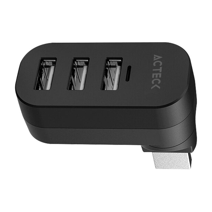 HUB ACTECK PORT X4R DH421 3 en 1 USB Negro AC-937078