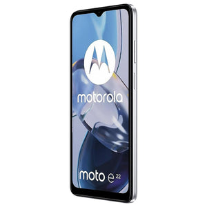 Celular MOTOROLA Moto E22 4GB 128GB 6.5 HD+ LCD 90Hz Doble Camara 16MP Blanco + Audifonos