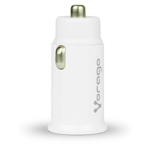 Cargador para auto VORAGO Carga Rapida USB USB-C Blanco AU-305
