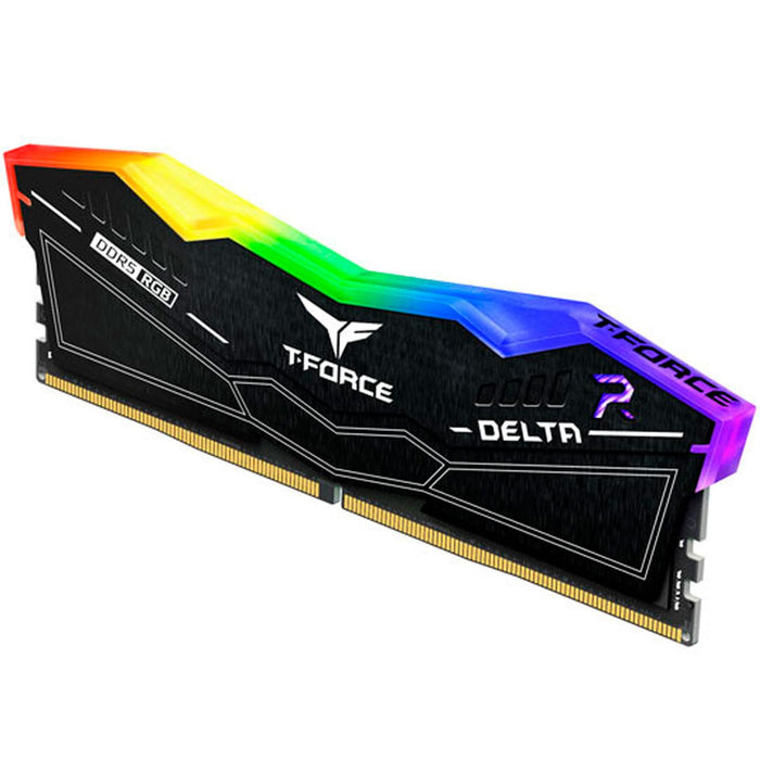 Memoria RAM DDR5 32GB 5200MT/s TEAMGROUP T-FORCE DELTA RGB 1x32GB Negro FF3D532G5200HC40C01