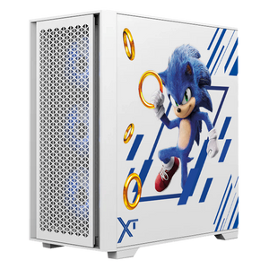 Gabinete Gamer XTREME PC GAMING Sonic Edition Micro Torre Micro ATX 4 Fan USB-C Cristal Templado ARGB Blanco