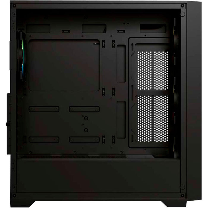 Gabinete Gamer BALAM RUSH CARBONO TWIN MATE 9000 E-ATX Full Torre 4 Fan ARGB Cristal Templado Frente Intercambiable USB-C Negro BR-938754