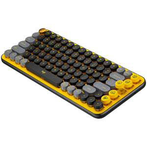 Teclado Inalambrico LOGITECH POP Keys Mecanico Bluetooth USB Amarillo