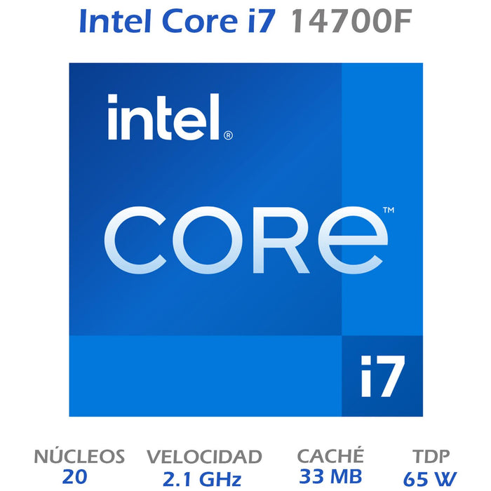 Procesador INTEL Core i7 14700F 2.1 GHz 20 Core 1700 BX8071514700F