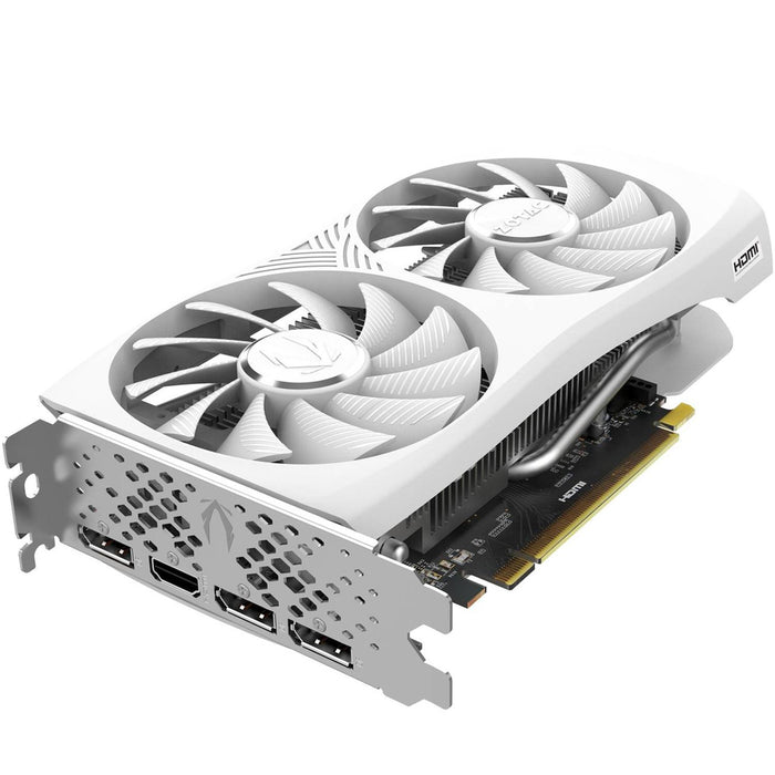 Tarjeta de Video ZOTAC GeForce RTX 4060 Twin Edge OC White Edition 8GB GDDR6 ZT-D40600Q-10M