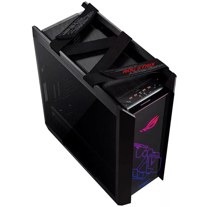 Gabinete Gamer ASUS ROG STRIX HELIOS GX601 E-ATX Media Torre 4 Fan Cristal Templado USB-C RGB Negro