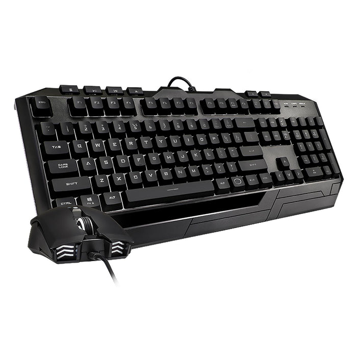 Kit 2 en 1 Teclado y Mouse Gamer COOLER MASTER DEVASTATOR 3 PLUS USB Iluminacion LED SGB-3001-KKMF1-LS