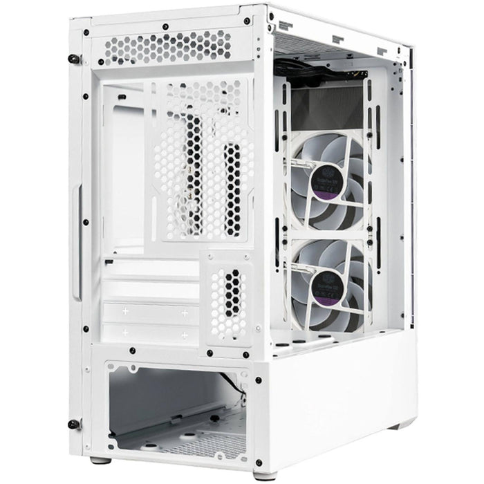 Gabinete Gamer COOLER MASTER MasterBox TD300 Mesh Micro ATX 2 Fan Cristal Templado ARGB Blanco