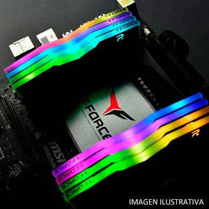 Memoria RAM DDR4 8GB 3600MHz TEAMGROUP T-FORCE DELTA RGB Negro TF3D48G3600HC18J01