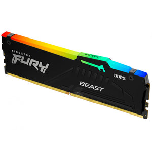 Memoria RAM DDR5 32GB 5200MT/s KINGSTON Fury Beast RGB 1x32GB KF552C40BBA-32