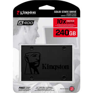 Unidad de Estado Solido SSD 2.5 240GB KINGSTON A400 SATA III 500/350 MB/s SA400S37/240G