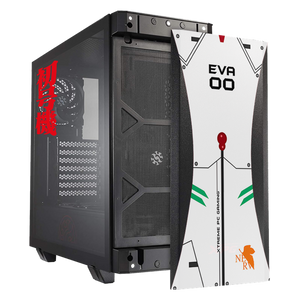 Gabinete Gamer XTREME PC GAMING Evangelion Edition Media Torre ATX 2 Fan Cristal Templado Negro