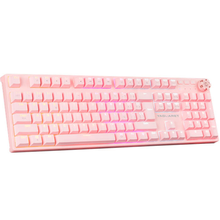 Teclado Gaming YAGUARET HIDRA ROSA Mecanico RGB KGHIDRAYGT