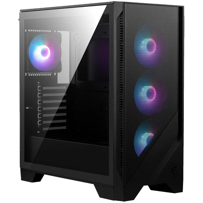 Gabinete Gamer MSI MAG FORGE 320R AIRFLOW ATX Media Torre 4 Fan Cristal Templado ARGB