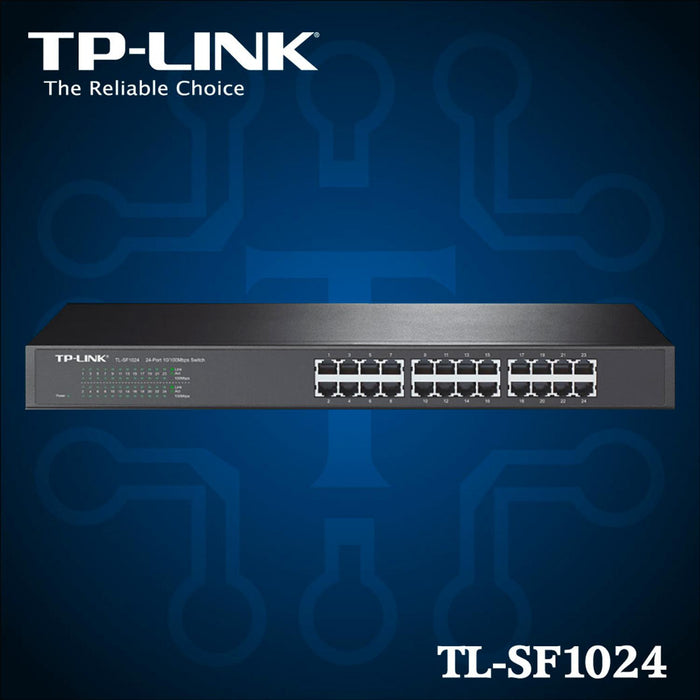 Switch TP-LINK TL-SF1024 24 Puertos Fast Ethernet 10/100 Mbps