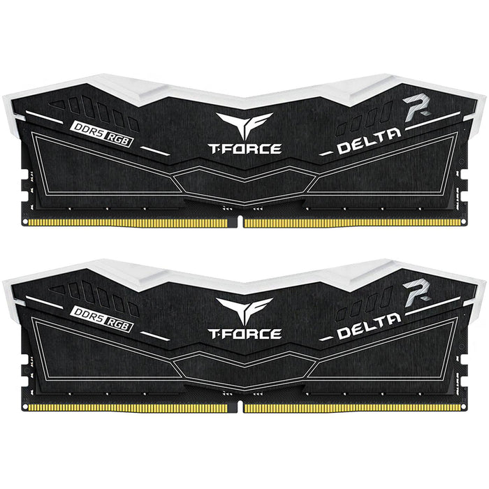 Memoria RAM DDR5 32GB 7200MT/s TEAMGROUP T-FORCE DELTA RGB 2x16GB Negro FF3D532G7200HC34ADC01