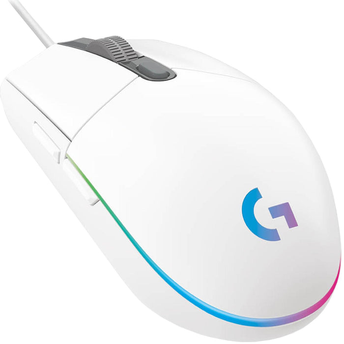 Mouse Gamer LOGITECH G203 RGB Lightsync 8000 DPI 6 Botones Blanco 910-005794