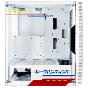 Gabinete Gamer OC-MEKA 4.0 E-ATX 3 Fan ARGB Cristal Templado Gundam