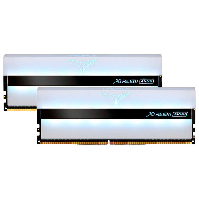 Memoria RAM DDR4 64GB 3200MHz TEAMGROUP T-FORCE XTREEM ARGB 2x32GB Blanco TF13D464G3200HC16CDC01