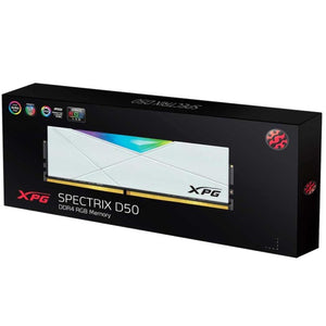 Memoria RAM DDR4 16GB 3600MHz XPG SPECTRIX D50 RGB 1x16GB Blanco AX4U360016G18I-SW50