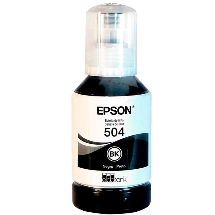 Botella Tinta EPSON T504 L4150 L4160 L6161 L6171 L6191 Negro 127ml T504120-AL