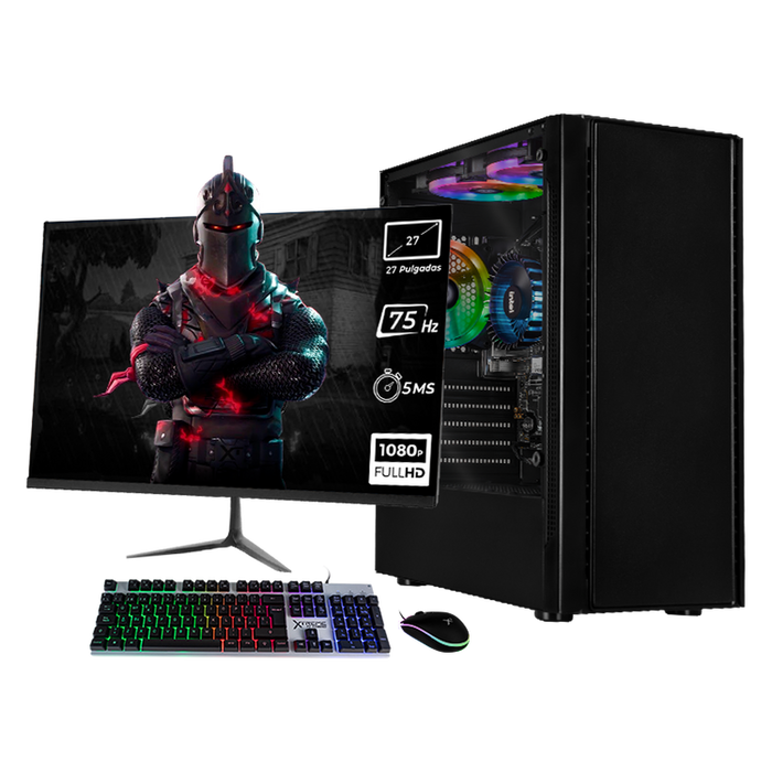 Xtreme PC Gaming Computadora Intel Core I9 12900 16GB SSD 1TB Monitor 27 75Hz WIFI Nyx Black