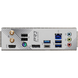 Tarjeta Madre ASROCK B760M PRO RS/D4 WIFI LGA 1700 4x DDR4 2x M.2 PCIe 4.0 USB-C WIFI 6E BT 5.3 Micro ATX