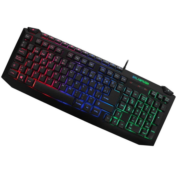 Teclado Gamer BALAM RUSH BALACK USB iluminación LED BR-929622