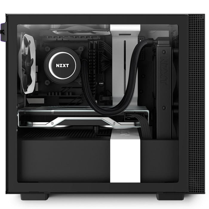 Gabinete Gamer NZXT H210i 2 Fan Cristal Templado RGB USB C Blanco Mini ITX