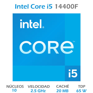 Procesador INTEL Core i5 14400F 2.5GHz 10 Core LGA1700 BX8071514400F