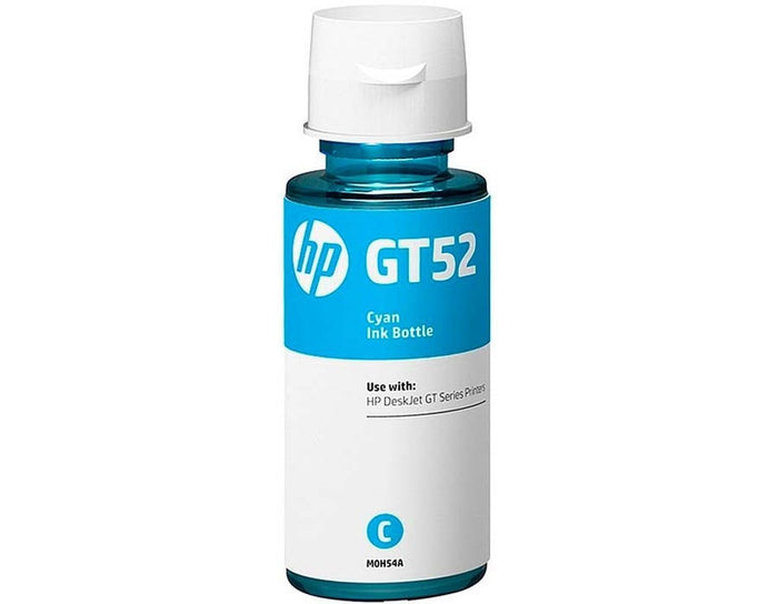 Botella de Tinta HP GT52 Ink Tank 100 300 400 Smart Tank 500 600 Cyan 70ml M0H54AL