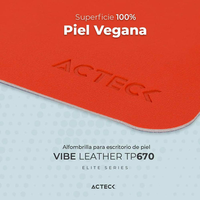 Mouse Pad ACTECK VIBE LEATHER TP670 Antideslizante Doble Vista Azul AC-934527