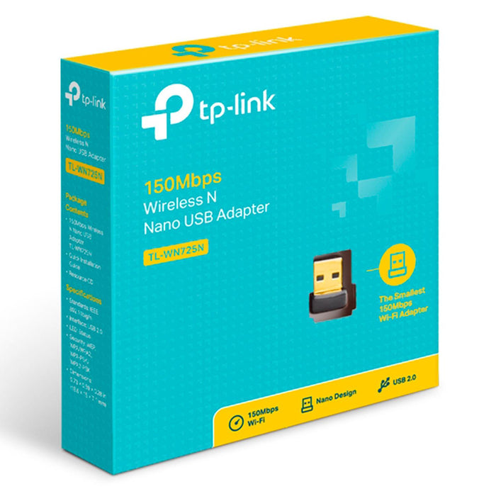 Adaptador Inalambrico USB Wifi TP-LINK TL-WN725N 2.4Ghz 150Mbps