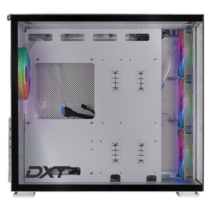 Gabinete Gamer DXT GAMING Titan T5 Media Torre ATX 4 FAN USB-C Cristal Templado ARGB Metalico