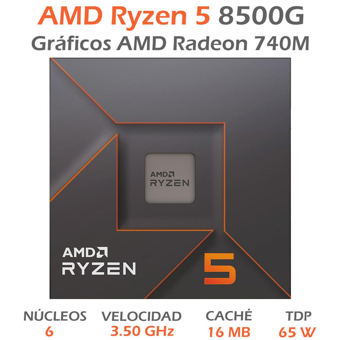 Procesador AMD RYZEN 5 8500G 3.5 GHz Six Core AM5 100-100000931BOX