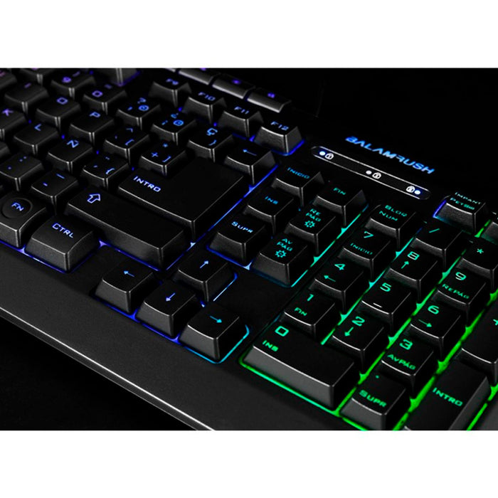 Teclado Gamer BALAM RUSH BALACK USB iluminación LED BR-929622