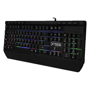 Kit Gamer 4 en 1 XTREME PC GAMING Battle Force Teclado Mouse Audifonos MousePad Membrana Español RGB USB Negro