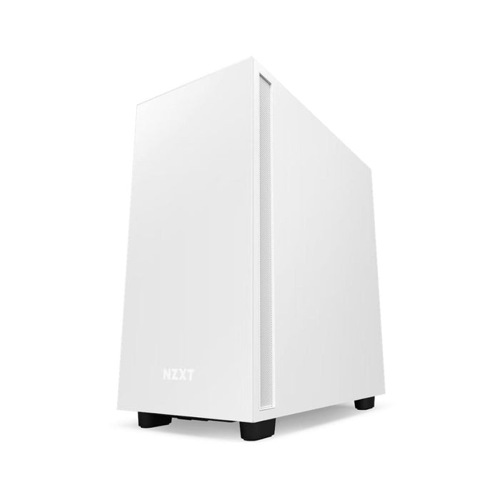 Gabinete Gamer NZXT H7 ATX Media Torre 2 Fan Cristal Templado USB-C Blanco / Negro CM-H71BG-01