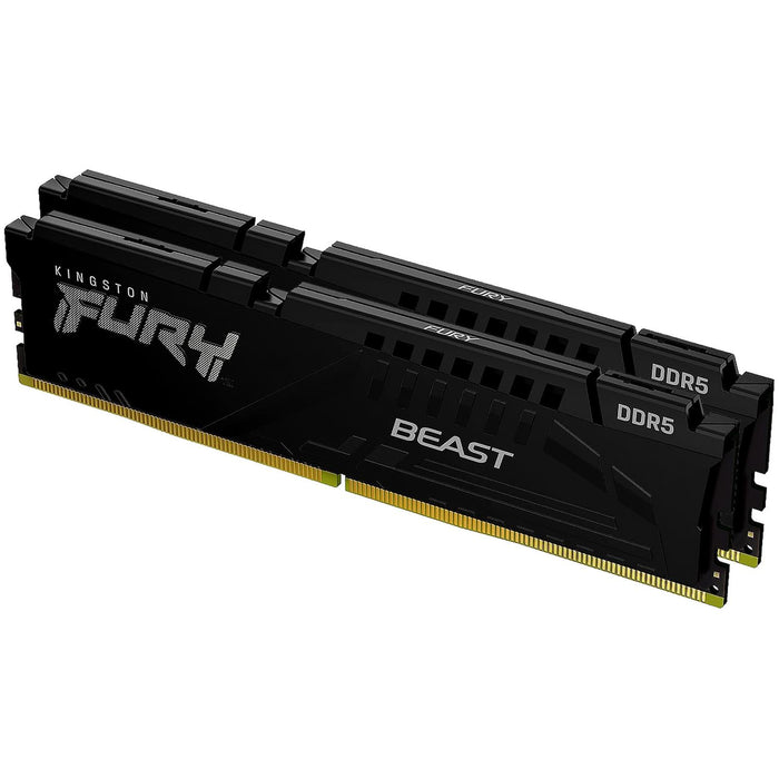 Memoria RAM DDR5 64GB 6000MT/s KINGSTON FURY BEAST 2x32GB Negro KF560C36BBEK2-64