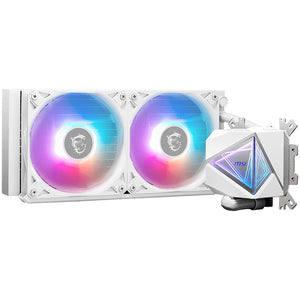 Enfriamiento Liquido MSI MAG CORELIQUID I240 WHITE ARGB PWM 3400RPM LGA 1700 AM5 Blanco