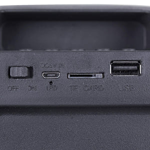 Bocina Portatil MS-1774BT Bluetooth USB RGB Negro OPEN BOX