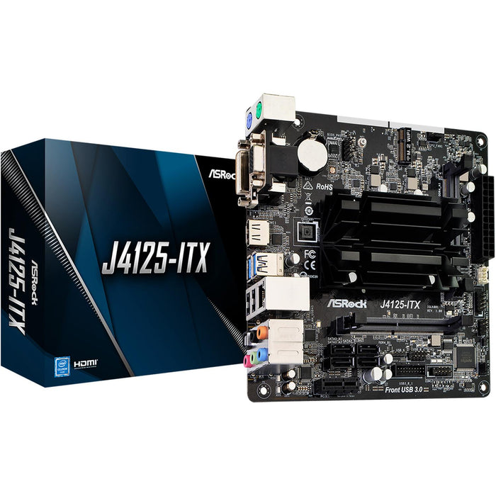 Tarjeta Madre ASROCK J4125-ITX Celeron J4125 2x DDR4 PCIe 2.0 Mini ITX