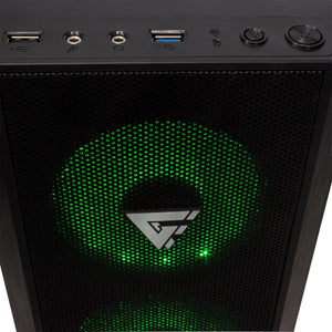 Gabinete Gamer GAME FACTOR CSG502 ATX Acrilico ARGB 4 ventiladores USB 3.0