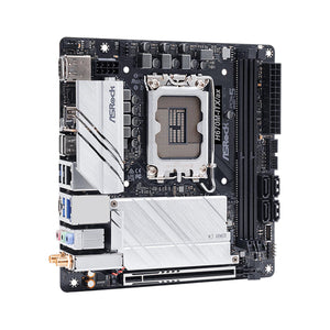 Tarjeta Madre ASROCK H670M-ITX/AX 1700 2x DDR4 PCIe 5.0 WiFi 6E Mini ITX
