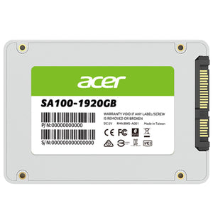 Unidad de Estado Solido SSD 2.5 120GB ACER SA100 SATA III 560/500 MB/s BL.9BWWA.101