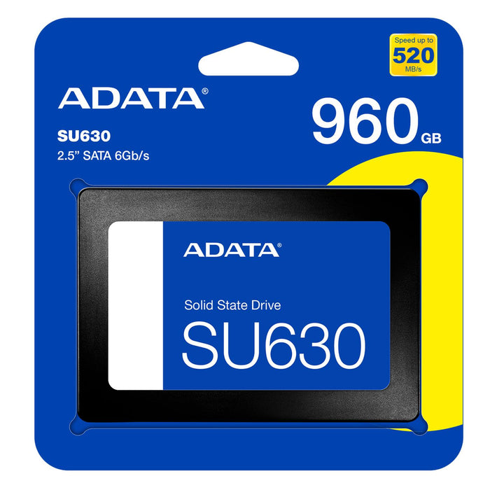 Unidad de Estado Solido SSD 2.5 960GB ADATA SU630 SATA III 520/450 MB/s ASU630SS-960GQ-R