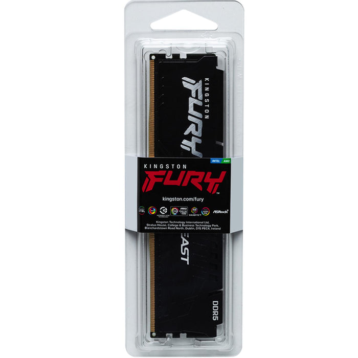 Memoria RAM DDR5 16GB 5600MT/s KINGSTON FURY BEAST 1x16GB Negro KF556C40BB-16