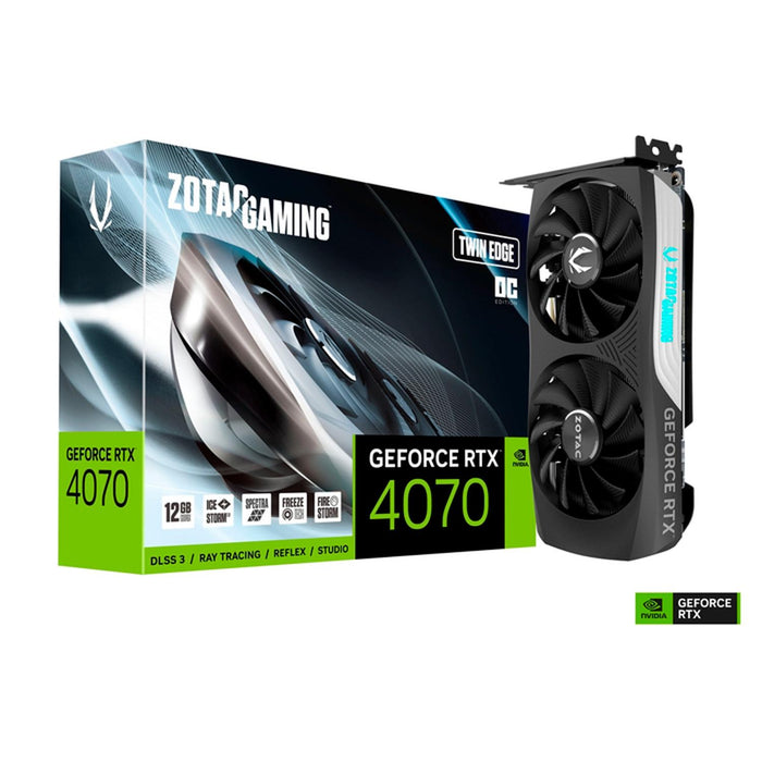 Tarjeta de Video ZOTAC GAMING GeForce RTX 4070 TWIN EDGE OC 12GB GDDR6X ZT-D40700H-10M