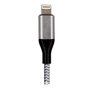 Cable ACTECK USB a Lightning 1 metro Nylon Trenzado Negro EV-917575